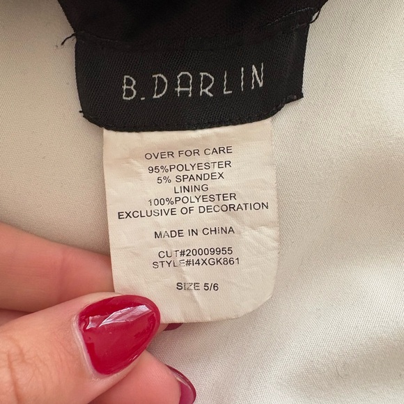 B Darlin Black High Low Dress - Picture 5 of 8